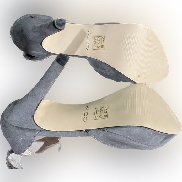 Aldo gray high heel shoes woman’s size 8 - Picture 3 of 9